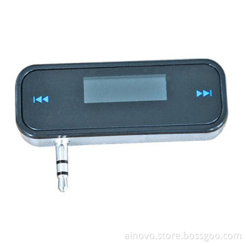 3.5mm Jack universal FM transmitter for iPhone, phones, LCD display, car MP3 player